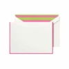 Crane & Co. Raspberry Bordered Notes -Home Furnishings Shop cf1617