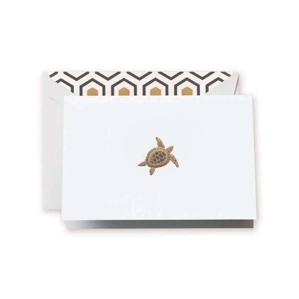 Crane & Co. Engraved Sea Turtle Notes 3 Crane & Co. Engraved Sea Turtle Notes