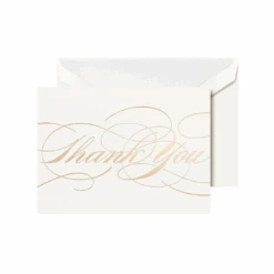 Crane & Co. Gold Flourish Thank You Notes