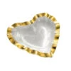 Annieglass Ruffle Gold Heart Bowl -Home Furnishings Shop g201