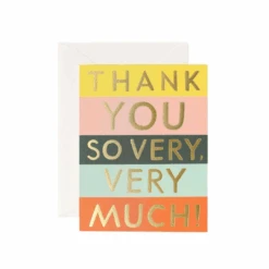 Color Block Thank You Card