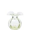 Vietri Hibiscus Glass Green Bud Vase 2 Vietri Hibiscus Glass Green Bud Vase -Home Furnishings Shop hbs 8580g gb