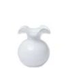 Vietri Hibiscus Glass White Bud Vase 2 Vietri Hibiscus Glass White Bud Vase -Home Furnishings Shop hbs 8580w gb