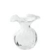 Vietri Hibiscus Glass Clear Vase, Small -Home Furnishings Shop hbs 8581