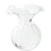 Vietri Hibiscus Glass Clear Vase, Large -Home Furnishings Shop hbs 8583