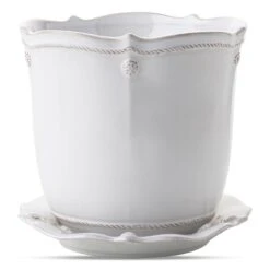 Juliska Berry & Thread Whitewash Planter 7" -Home Furnishings Shop ja137 w
