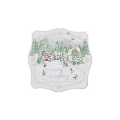 Juliska Berry & Thread North Pole Merry Christmas Trinket Tray -Home Furnishings Shop jn76 88 alt