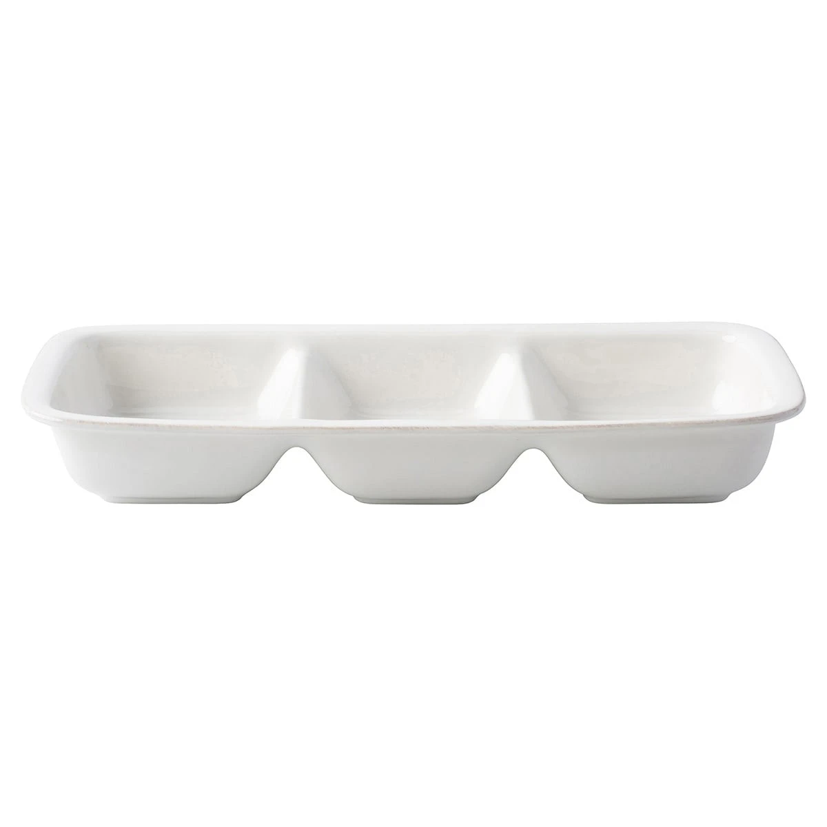 Juliska Puro Whitewash Divided Serving Dish 15" 3 Juliska Puro Whitewash Divided Serving Dish 15"