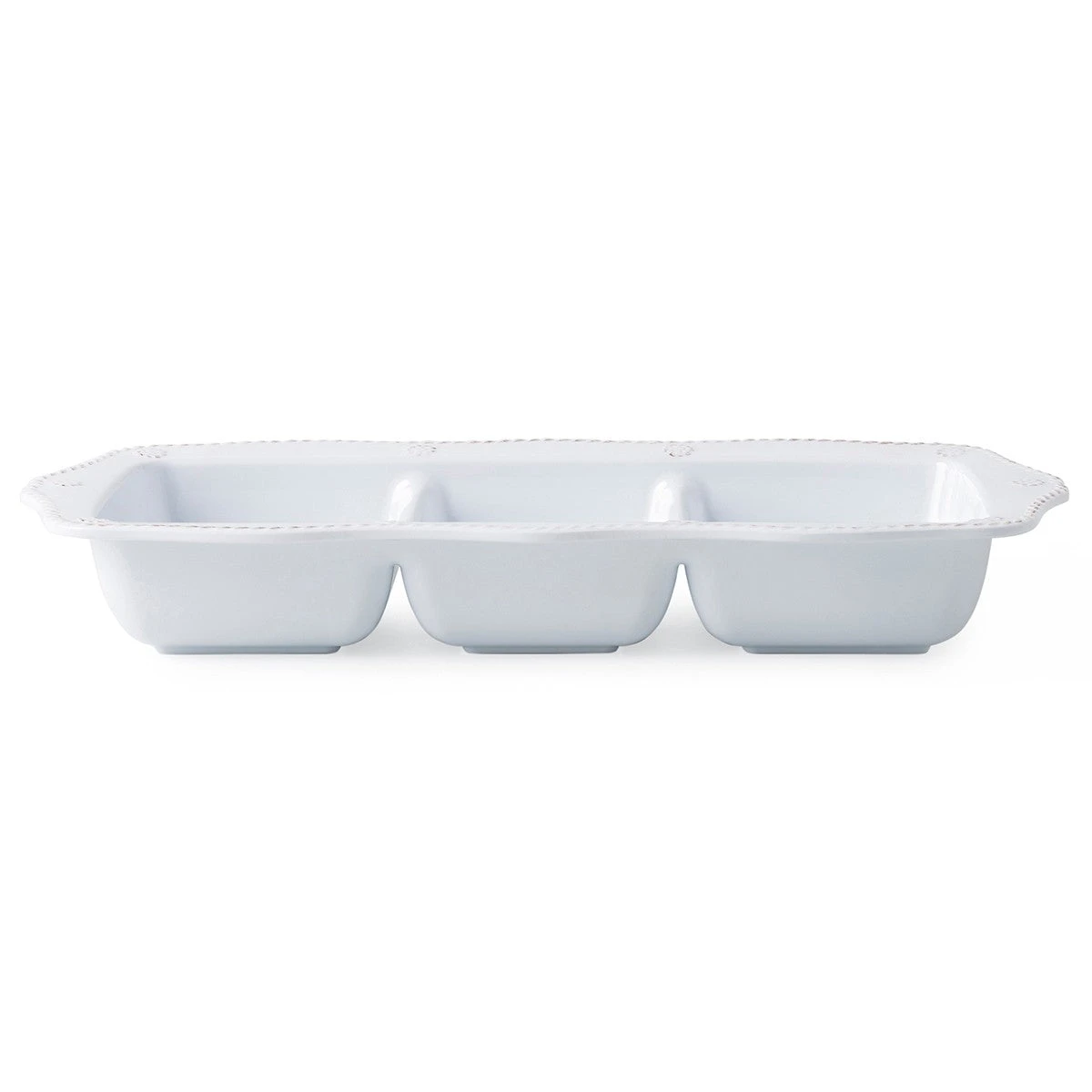 Juliska Berry & Thread Melamine Whitewash 3 Section Server 3 Juliska Berry & Thread Melamine Whitewash 3 Section Server