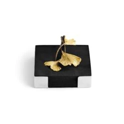 Michael Aram Golden Ginkgo Cocktail Napkin Holder -Home Furnishings Shop michael aram golden ginkgo cocktail napkin holder 4