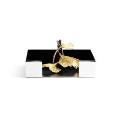 Michael Aram Golden Ginkgo Cocktail Napkin Holder -Home Furnishings Shop michael aram golden ginkgo cocktail napkin holder 5