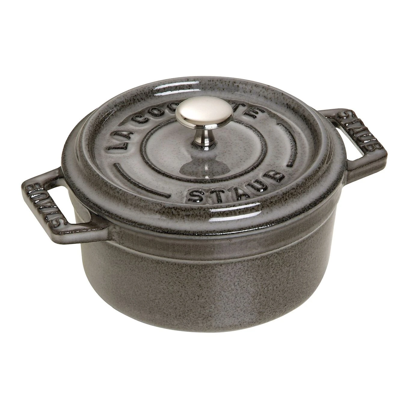 Staub 0.25QT Mini Cocotte In Graphite 3 Staub 0.25QT Mini Cocotte In Graphite