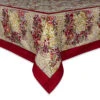Winter Garden Red & Green Tablecloth -Home Furnishings Shop table cloth winter garden red green
