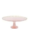 Vietri Baroque Glass Pink Cake Stand -Home Furnishings Shop vpas 5272pi